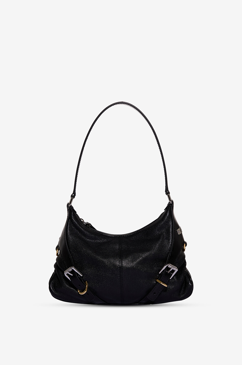 GIVENCHY Sac porté épaule en cuir d'agneau Voyou Harness Femme NOIR 1