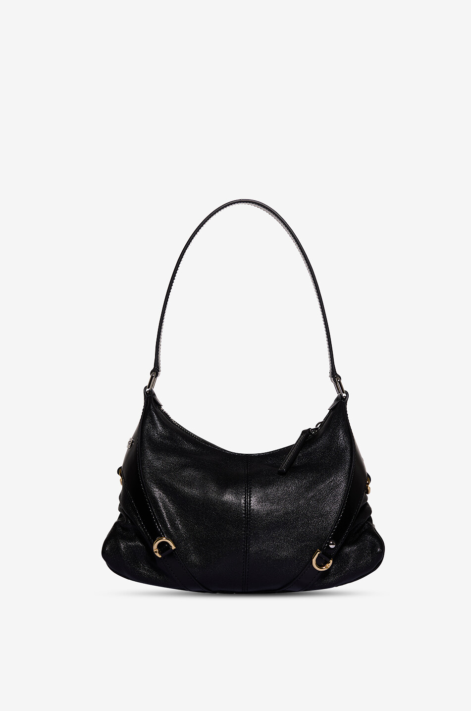 GIVENCHY Sac porté épaule en cuir d'agneau Voyou Harness Femme NOIR 3