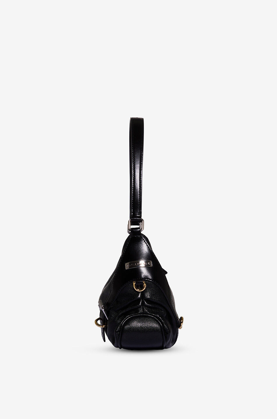 GIVENCHY Sac porté épaule en cuir d'agneau Voyou Harness Femme NOIR 4