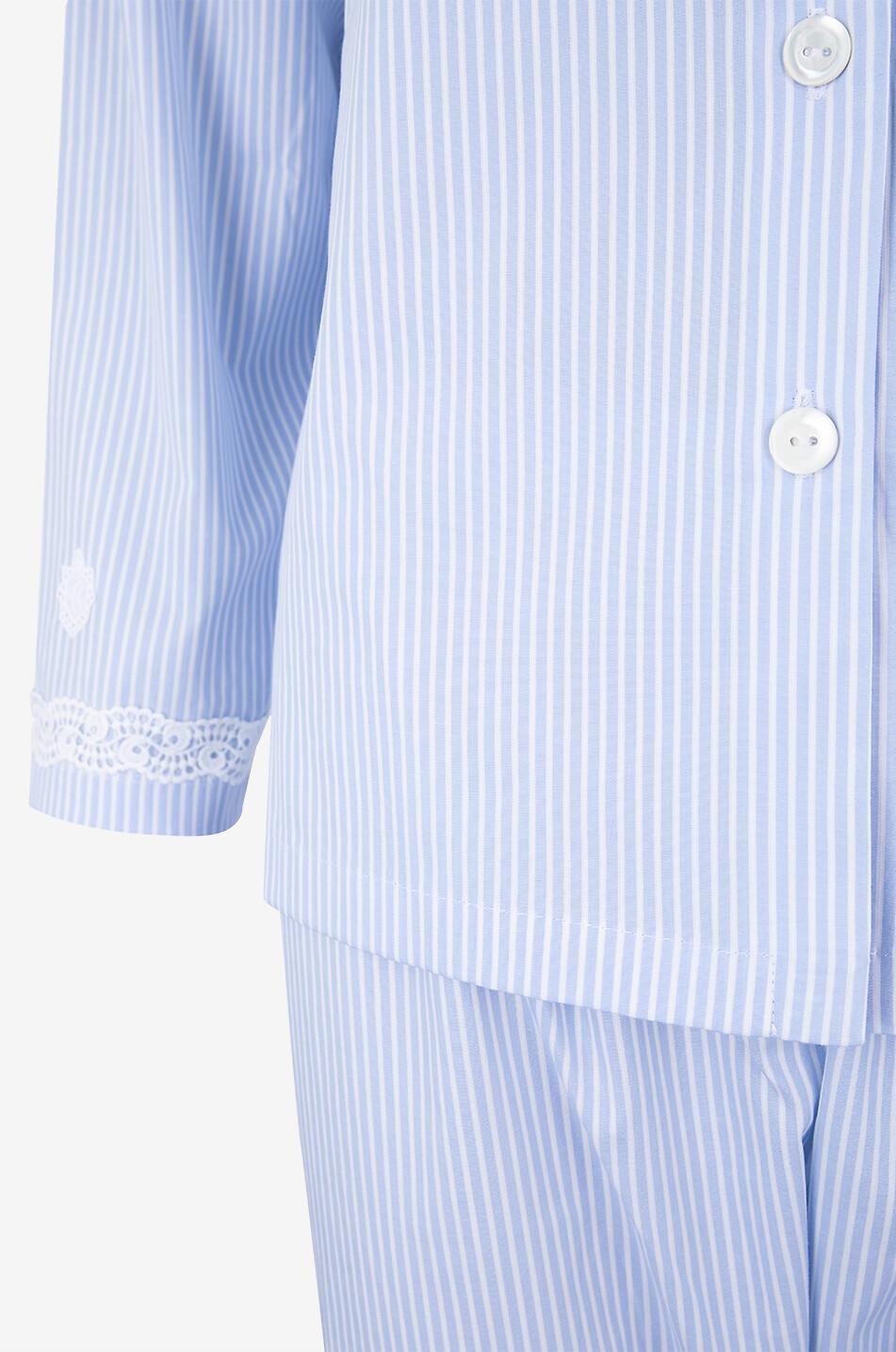 CELESTINE Marianna cotton pyjama set Women LIGHT BLUE 10