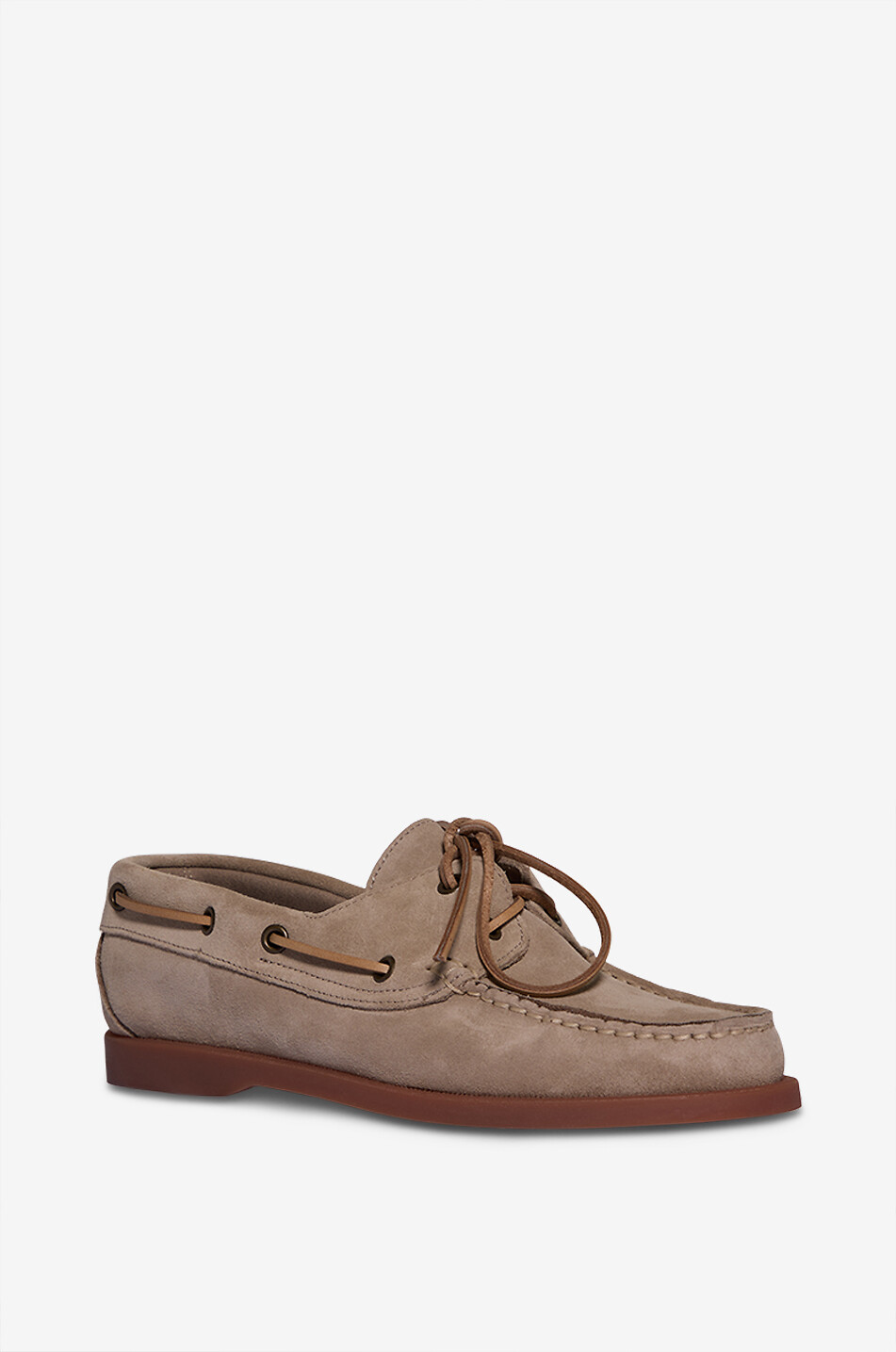 BONGENIE Barca suede loafers with lacing Women BEIGE 1