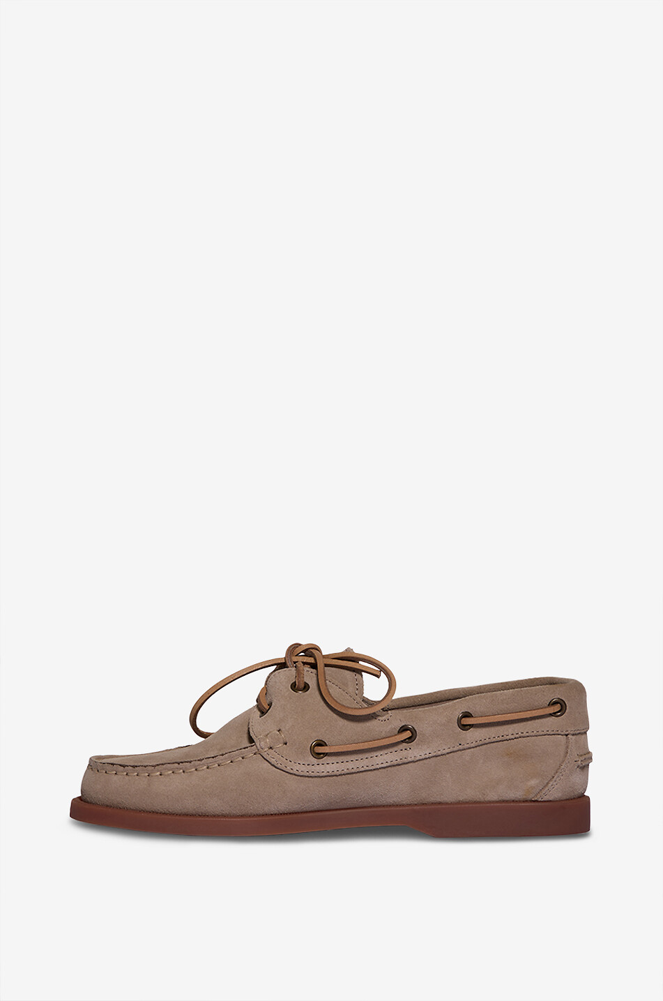 BONGENIE Barca suede loafers with lacing Women BEIGE 3
