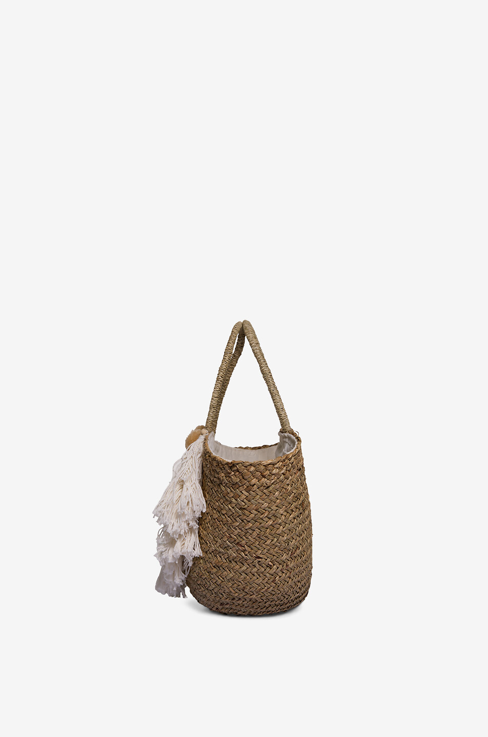 BOUTIQUE BONITA Shopper aus Palmenblatt Bohemian Damen BEIGE 4