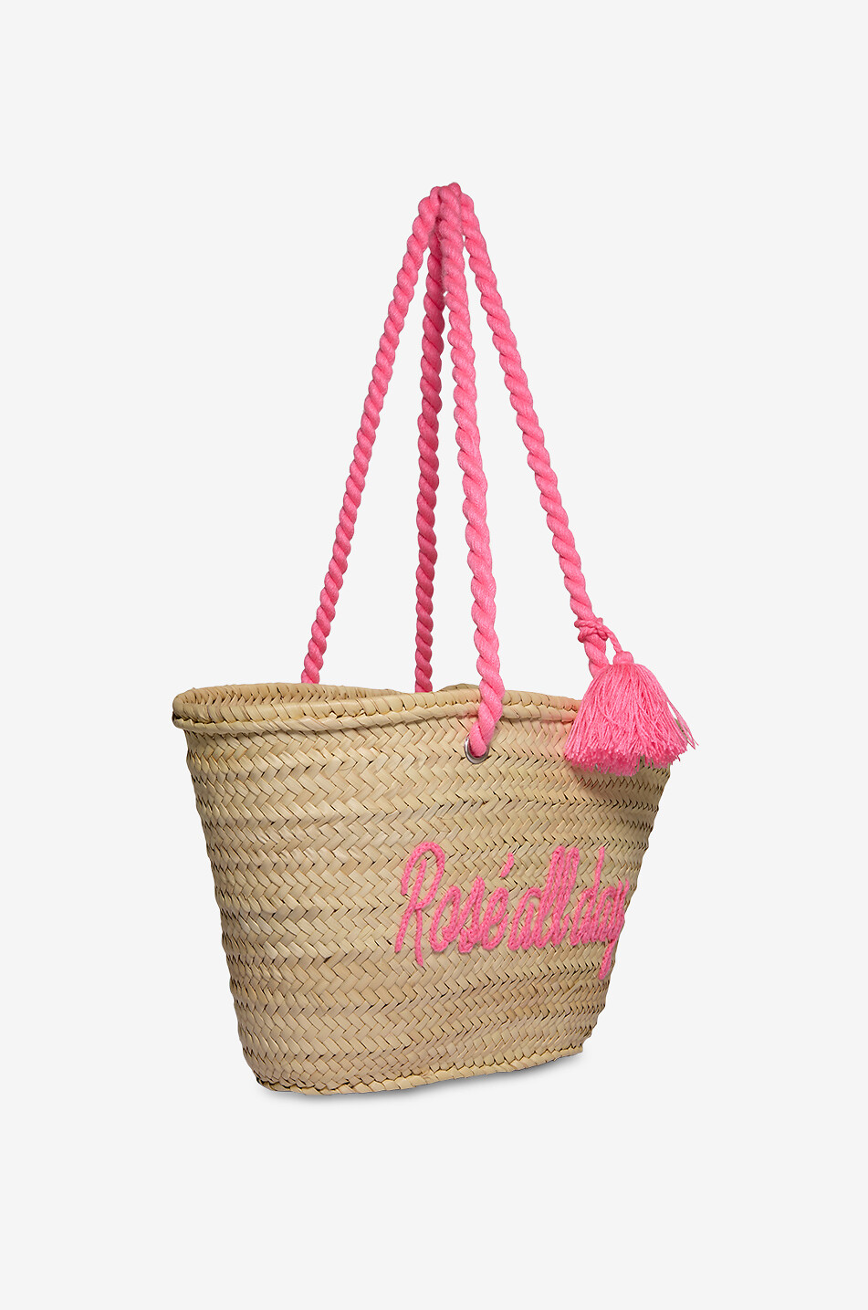 BOUTIQUE BONITA Rose All Day palm leaf tote bag Women PINK 2