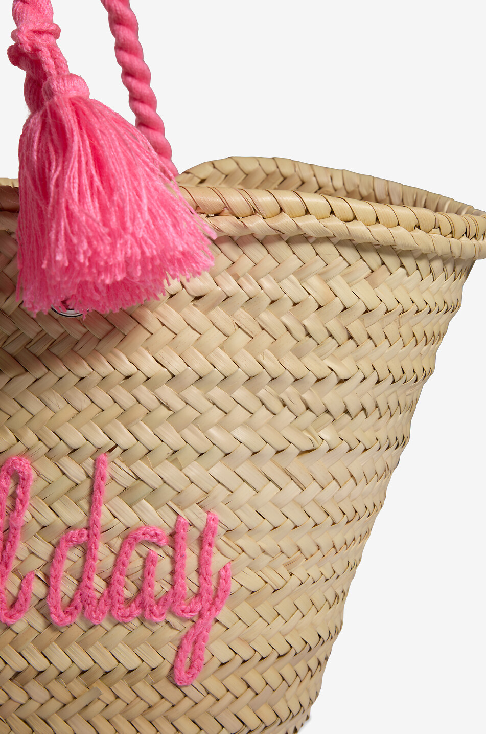 BOUTIQUE BONITA Rose All Day palm leaf tote bag Women PINK 5