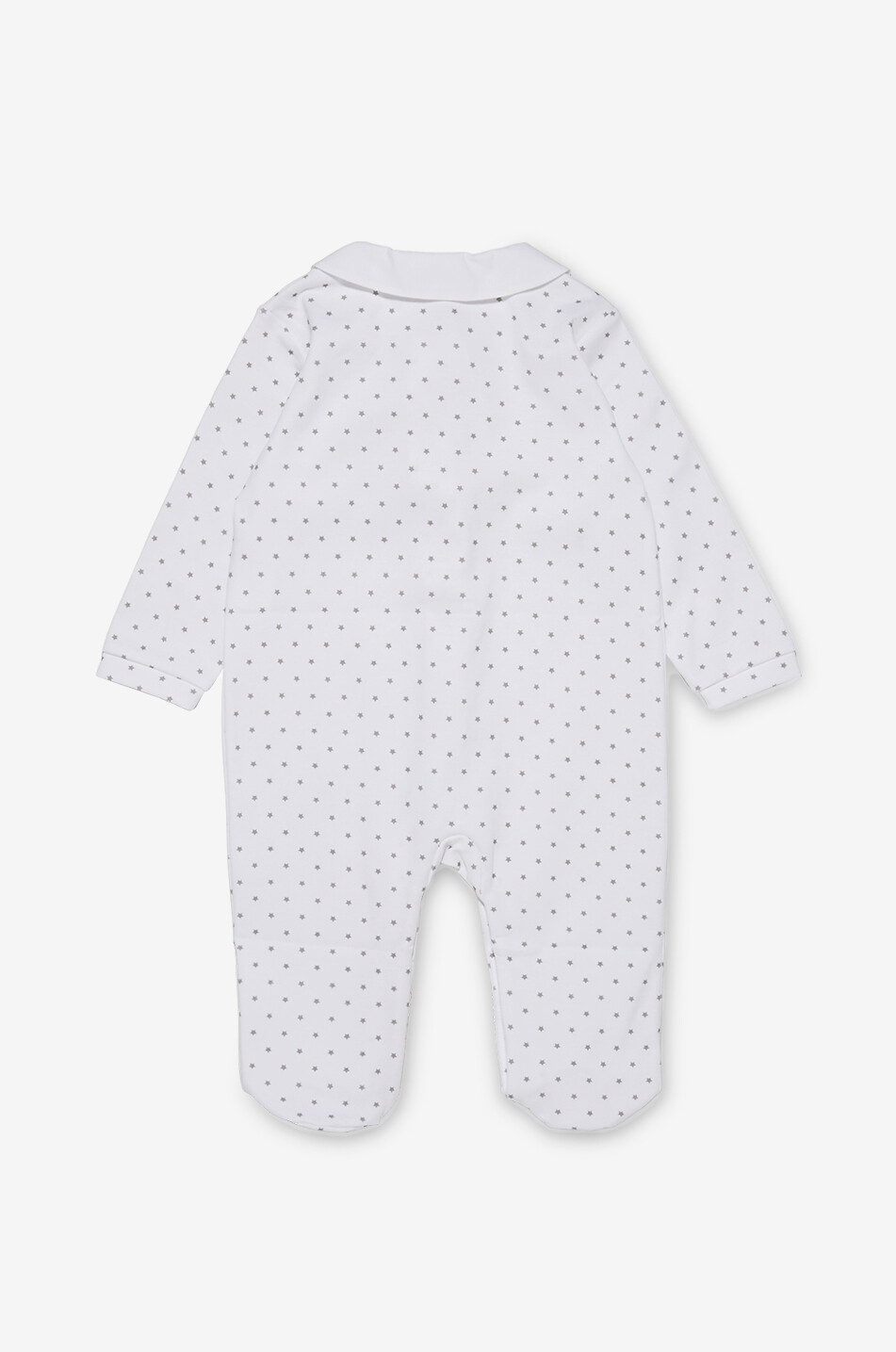 BONGENIE Pyjama für Babys aus Baumwolle mit Tupfen Baby WEISS 2