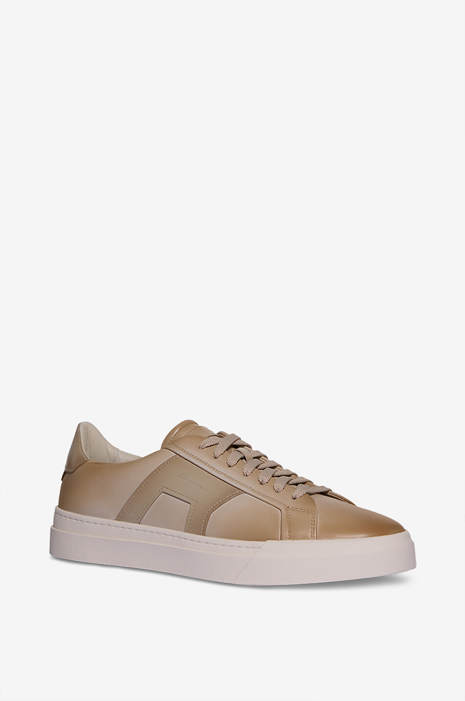 Leather low-top sneakers