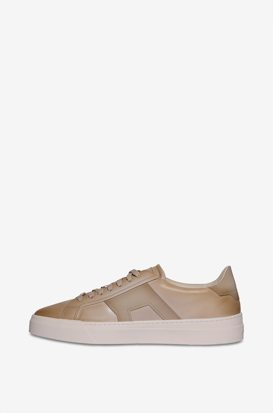 Leather low-top sneakers