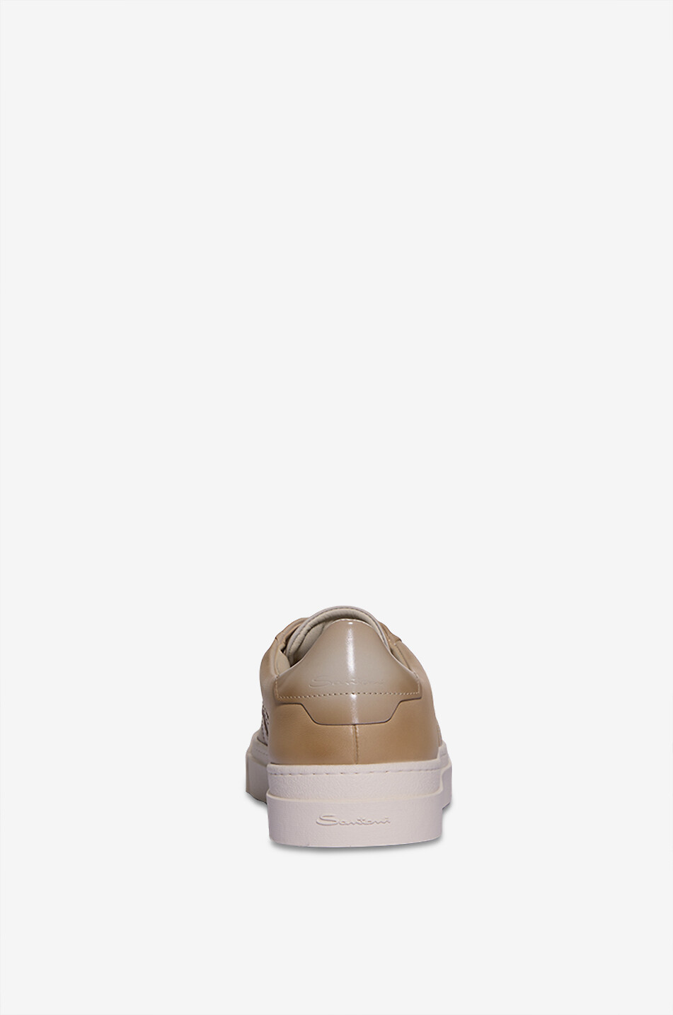 Leather low-top sneakers