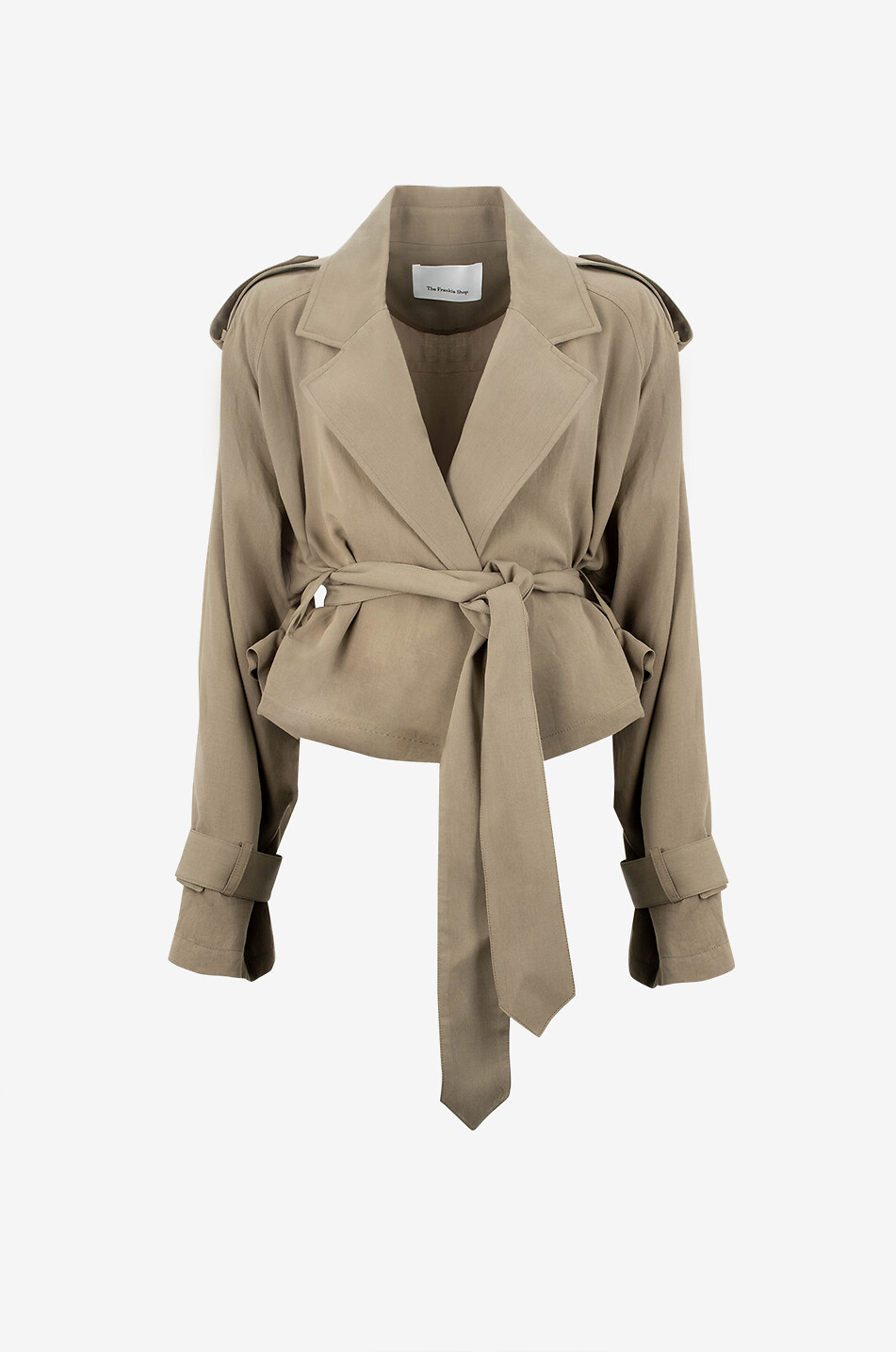 THE FRANKIE SHOP Trench court Simona Femme KAKI 1