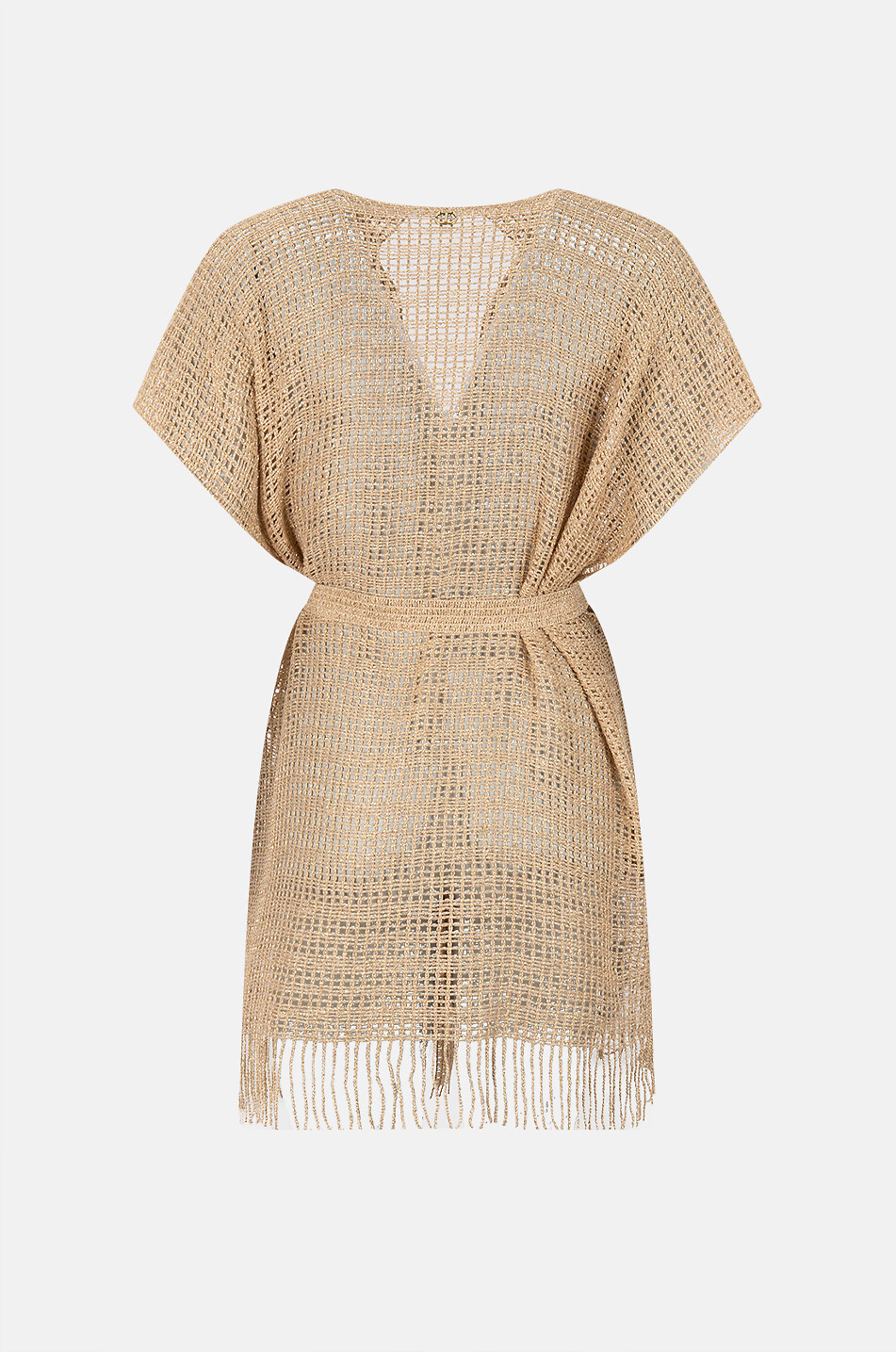 TWINSET Luftiger Kimono mit Fransen Damen BEIGE 2