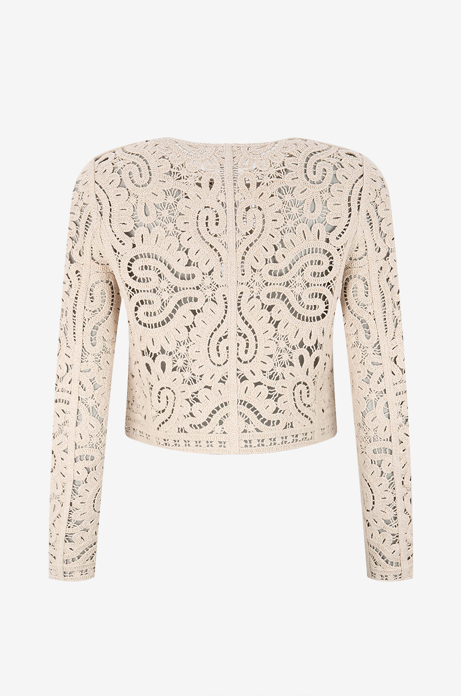 TWINSET Cardigan en macramé Femme BLANC CASSE 2