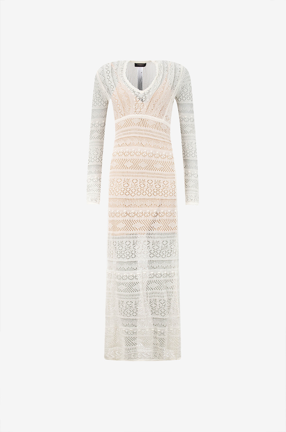 Robe longue crochetée