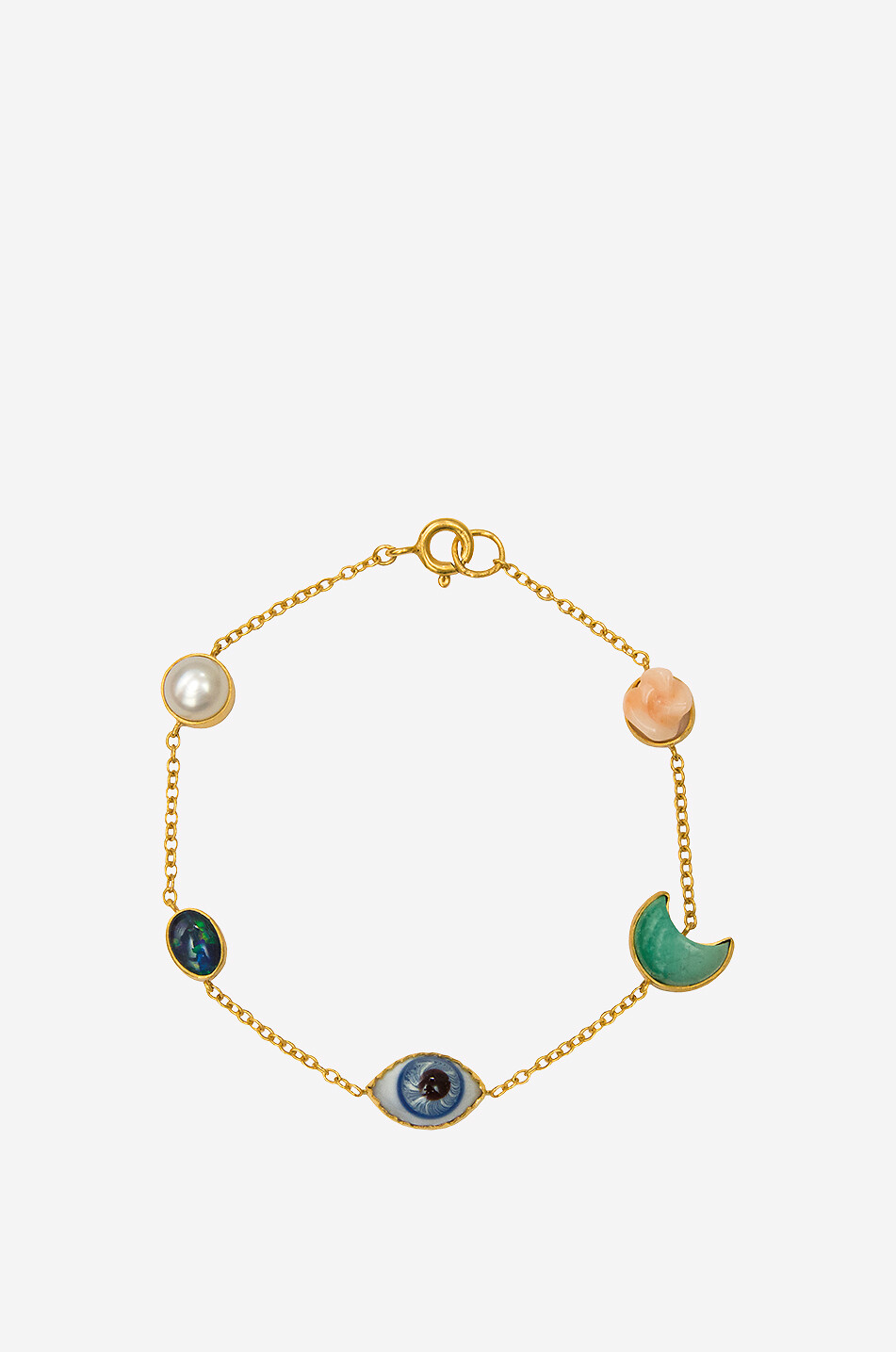 Bracelet en vermeil orné de pierres Five Mini Charm