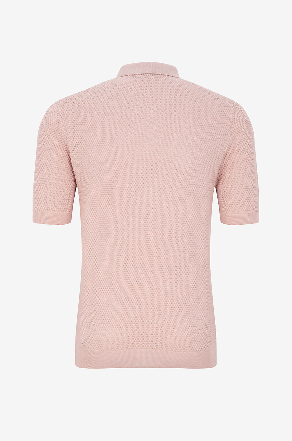 GRAN SASSO Polo à manches courtes en coton Homme ROSE MOYEN 2