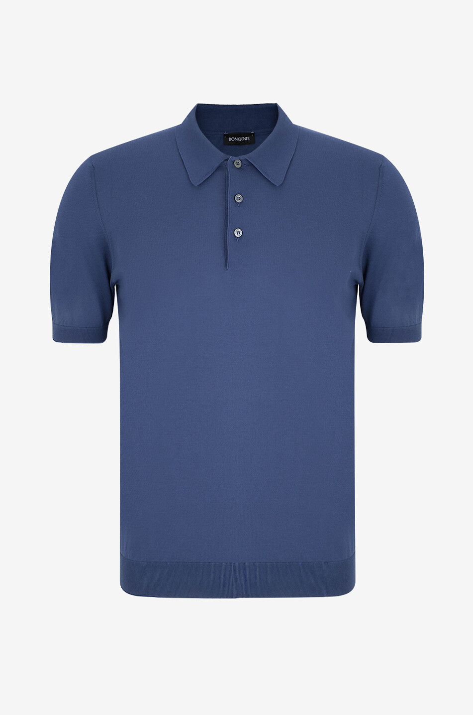 Tennis fine cotton knit polo shirt