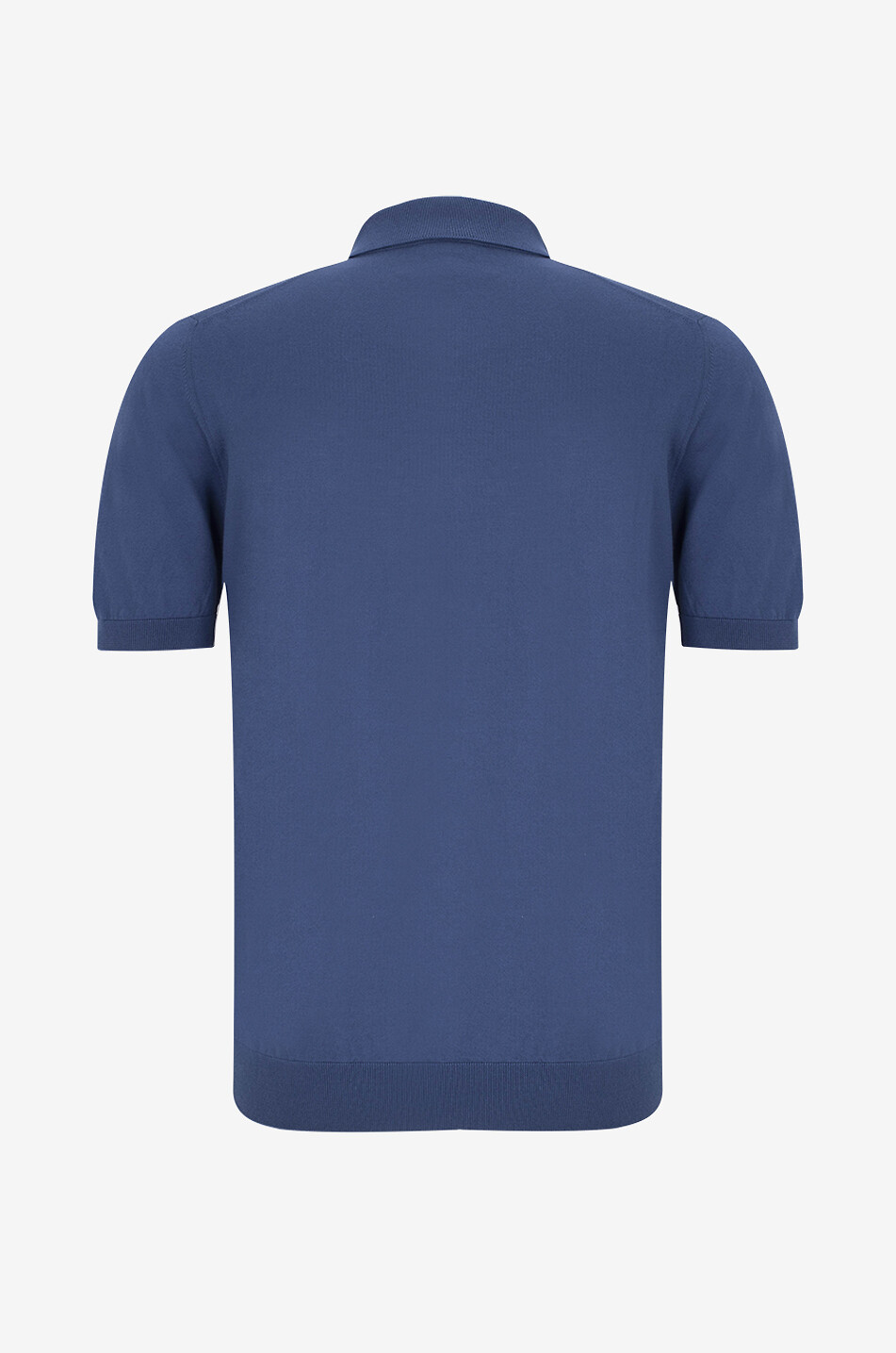 GRAN SASSO Tennis fine cotton knit polo shirt Men MEDIUM BLUE 2