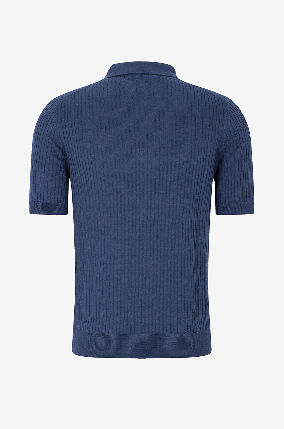 Linen and cotton polo shirt