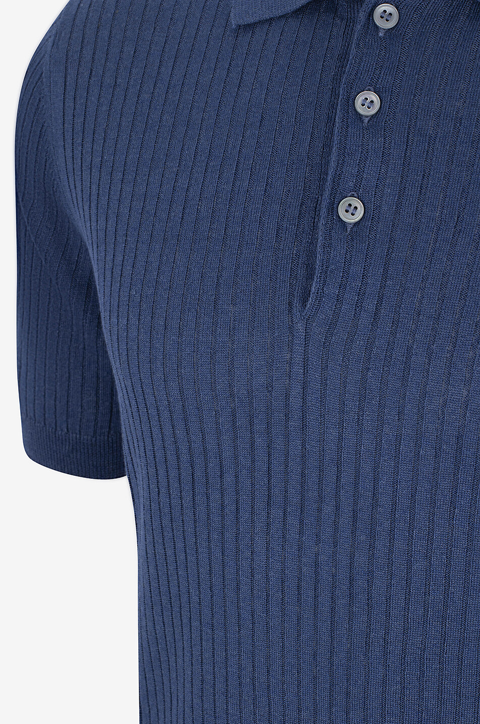 Linen and cotton polo shirt