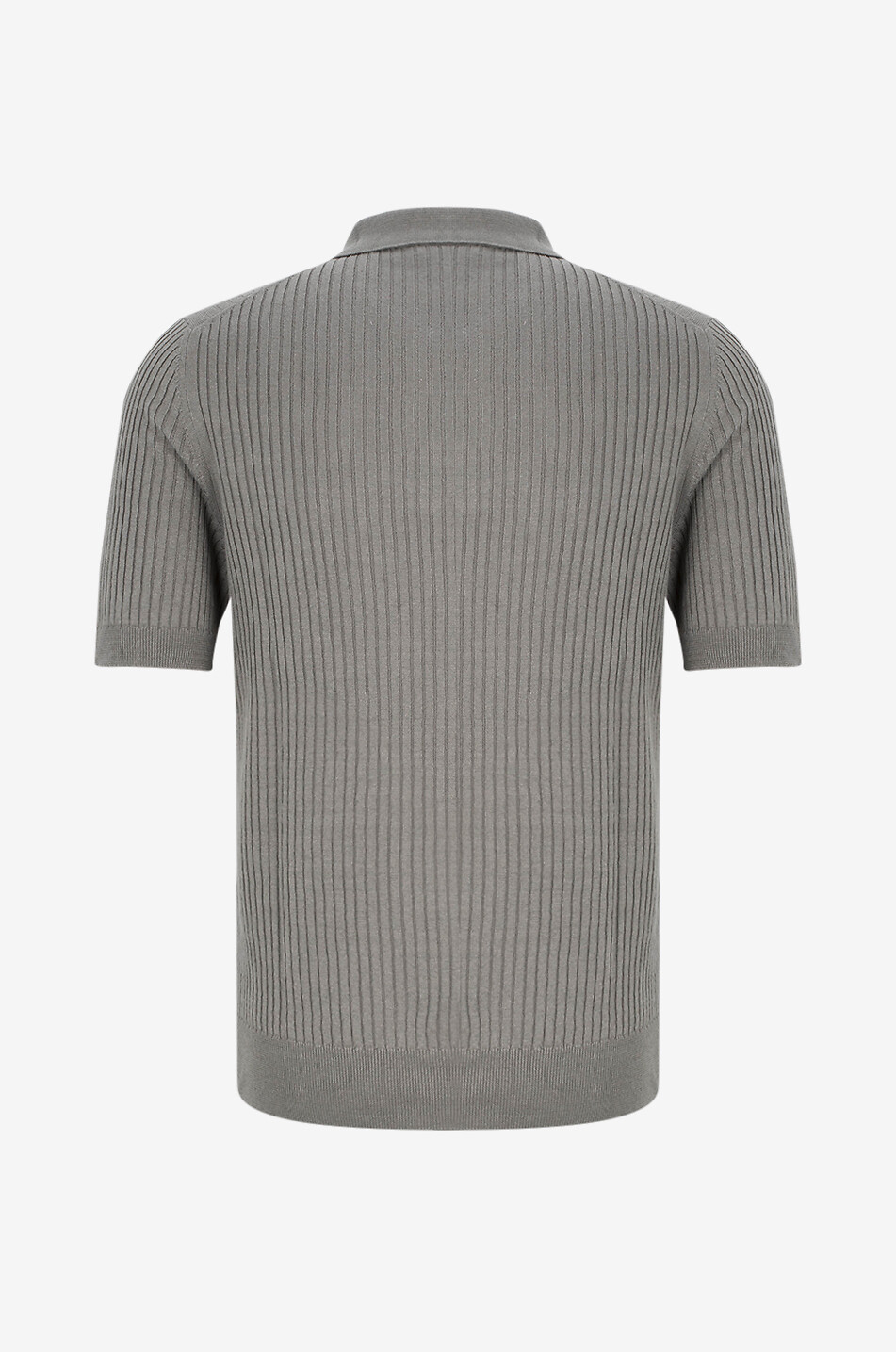 GRAN SASSO Linen and cotton polo shirt Men MEDIUM GREEN 2