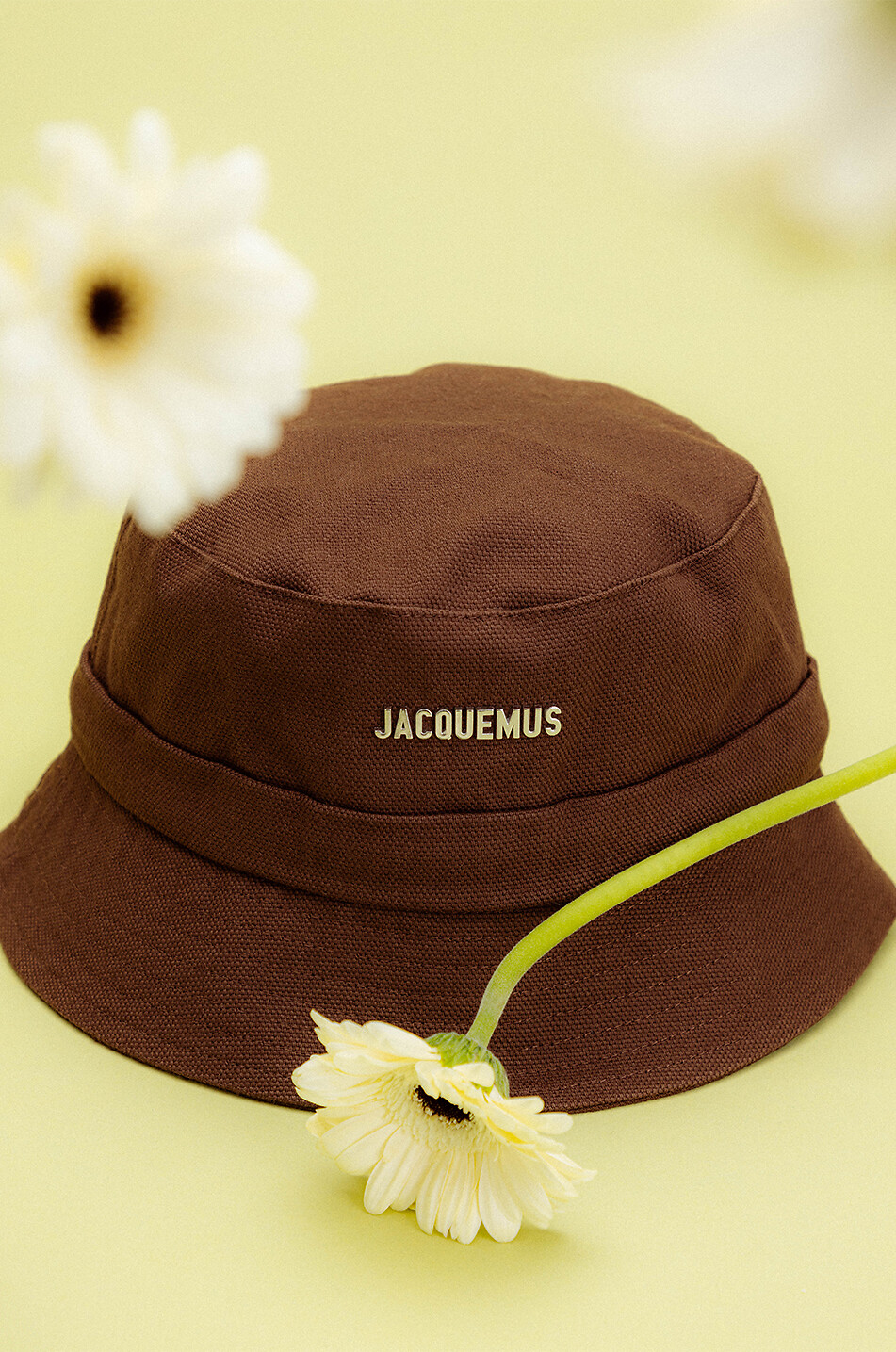 JACQUEMUS Le Bob Gadjo canvas bucket hat Women BROWN 3