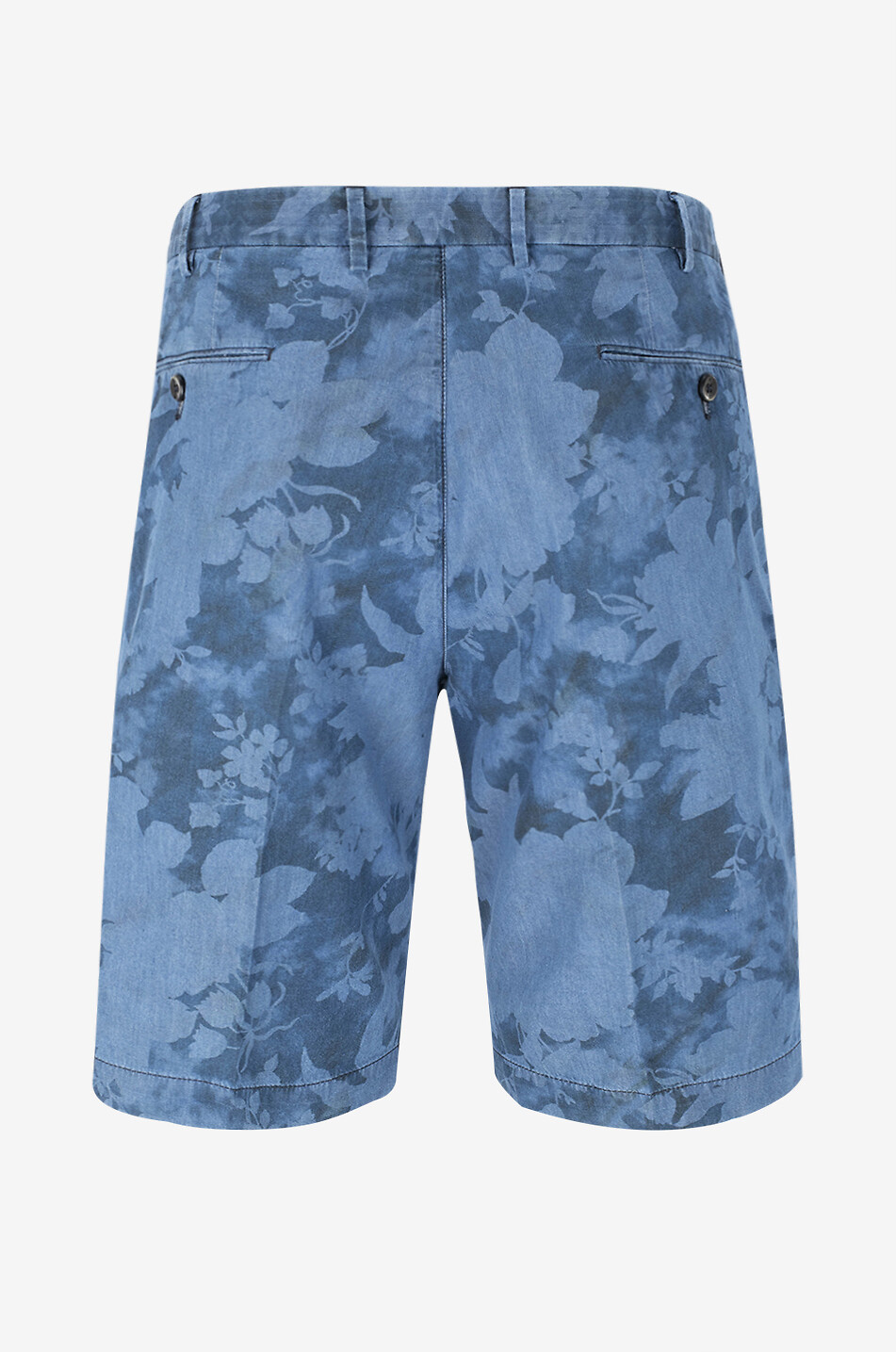 PT TORINO Floral cotton Bermuda shorts Men MEDIUM BLUE 2