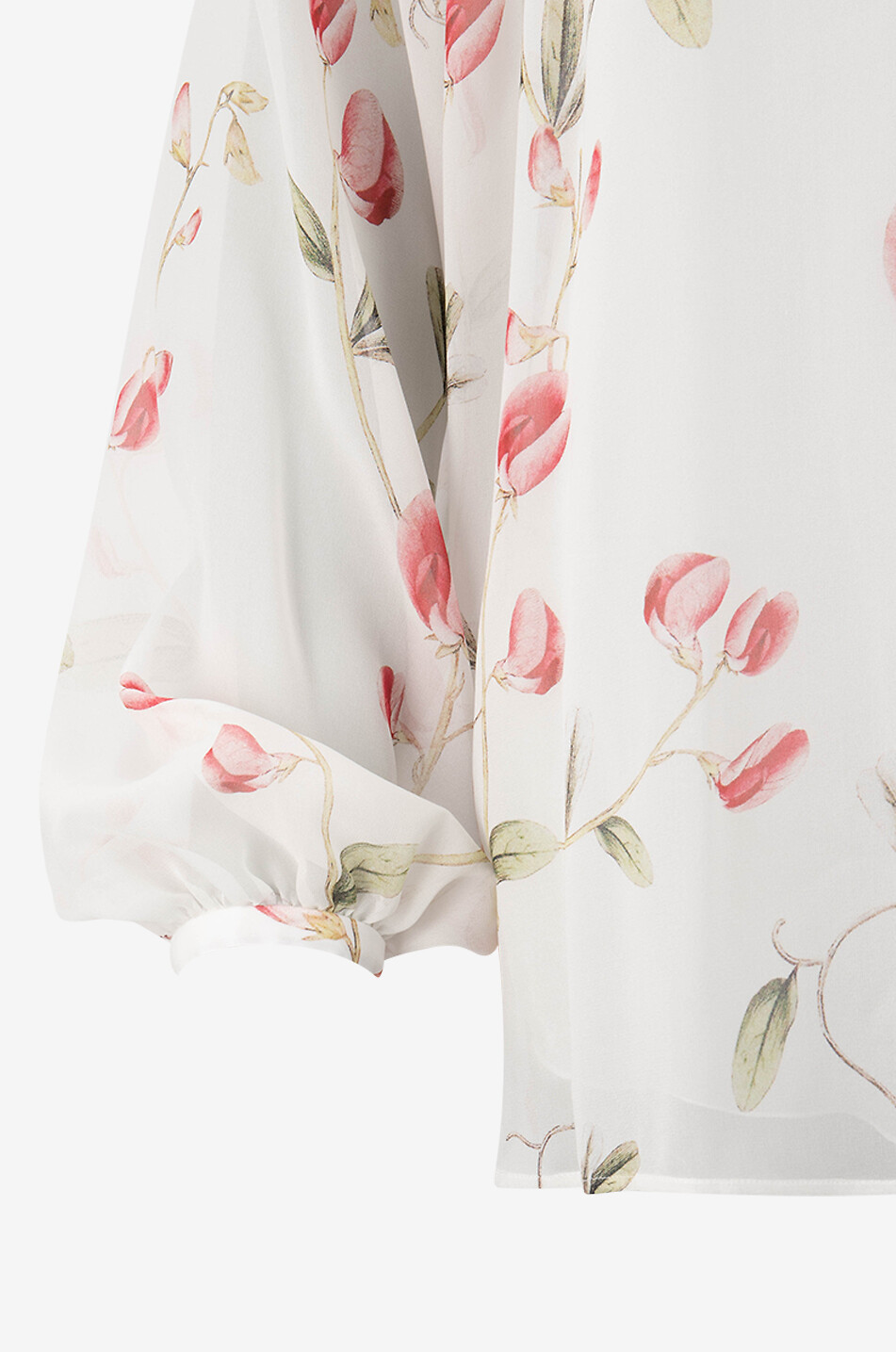 GIAMBATTISTA VALLI Rüschenbluse aus Seidenmusselin Carnation Damen WEISS 3