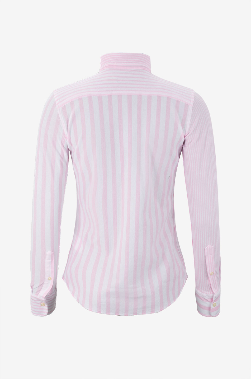 POLO RALPH LAUREN Schmales gestreiftes Baumwollpiqué-Hemd Knit Oxford Damen HELLROSA 2