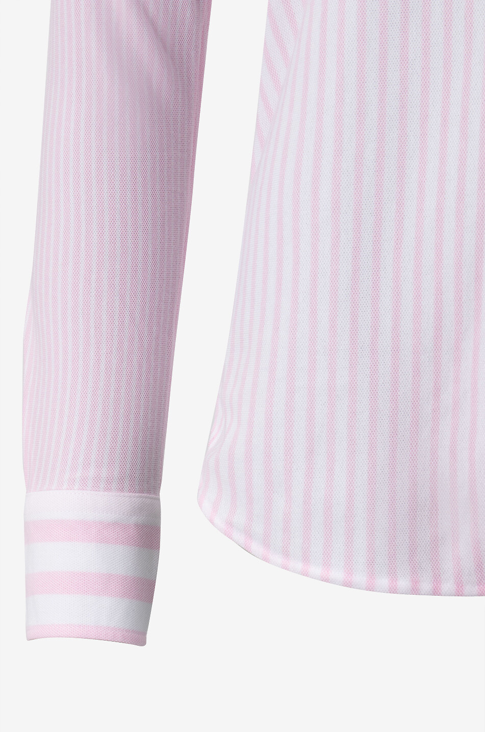 POLO RALPH LAUREN Schmales gestreiftes Baumwollpiqué-Hemd Knit Oxford Damen HELLROSA 3