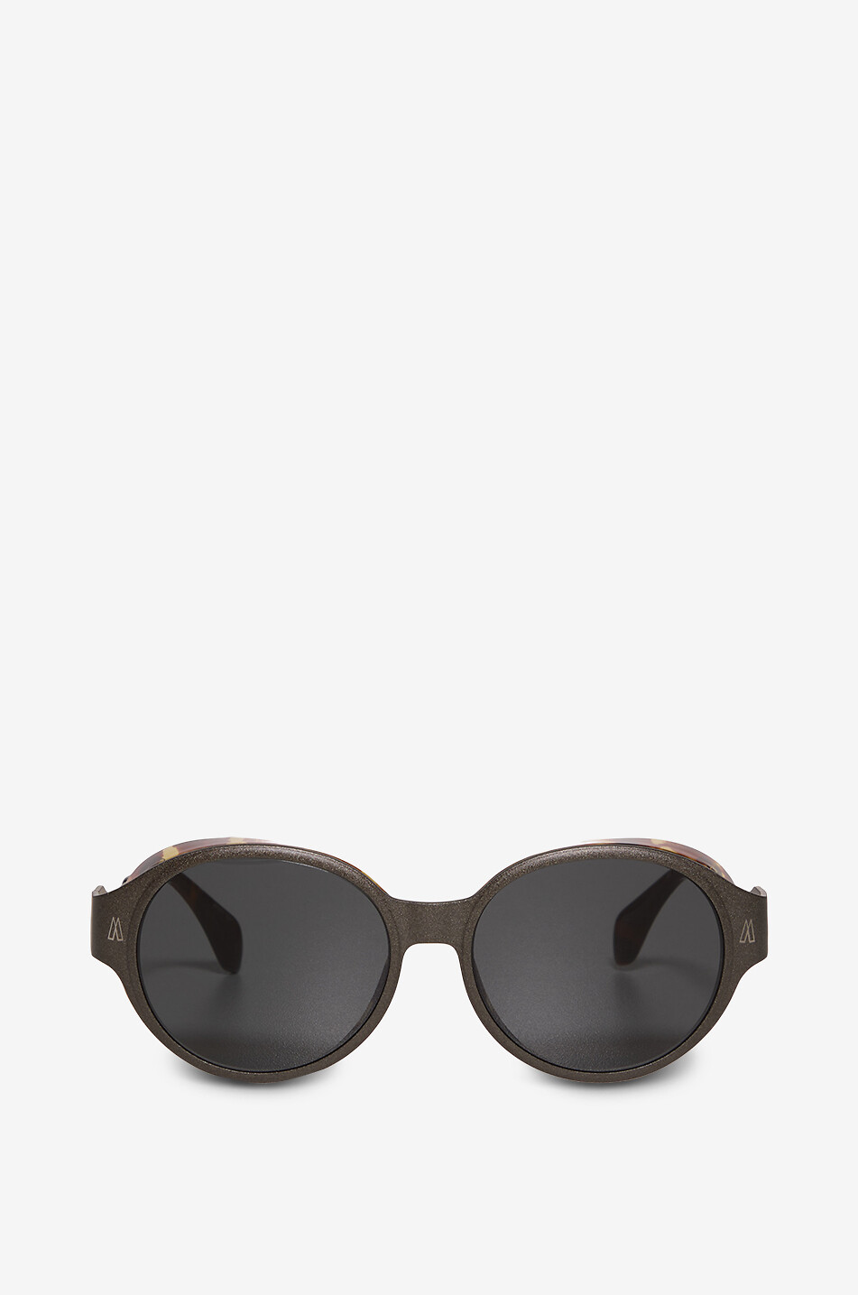 MONCLER Auros round titanium sunglasses Women GREY 1