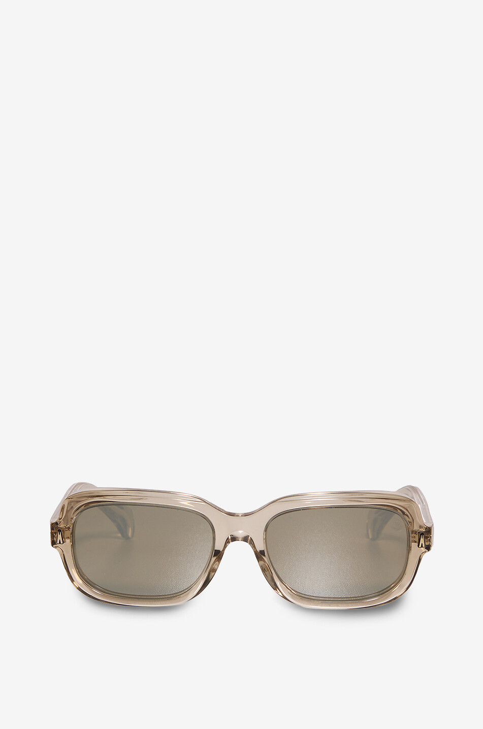 MONCLER Lunettes de soleil rectangulaires en acétate Suntrap Femme DORE 1