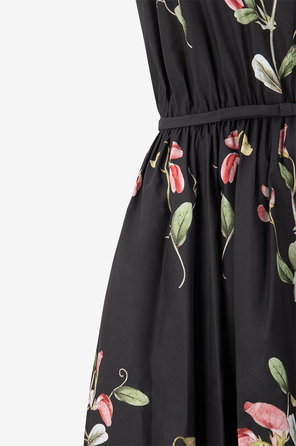 GIAMBATTISTA VALLI Langes ärmelloses Popelinekleid Carnation Damen SCHWARZ 3