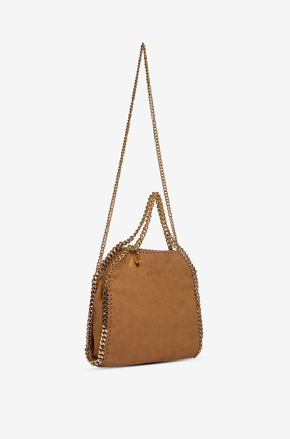 STELLA McCARTNEY Mini Falabella faux suede tote bag Women BROWN 5