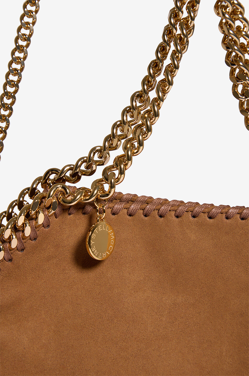 STELLA McCARTNEY Mini Falabella faux suede tote bag Women BROWN 6
