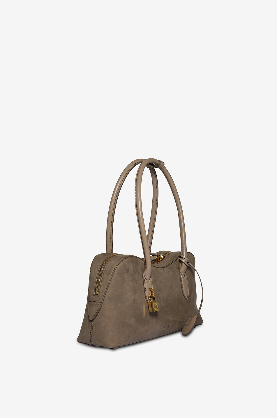 STELLA McCARTNEY Ryder faux suede shoulder bag Women KHAKI 2