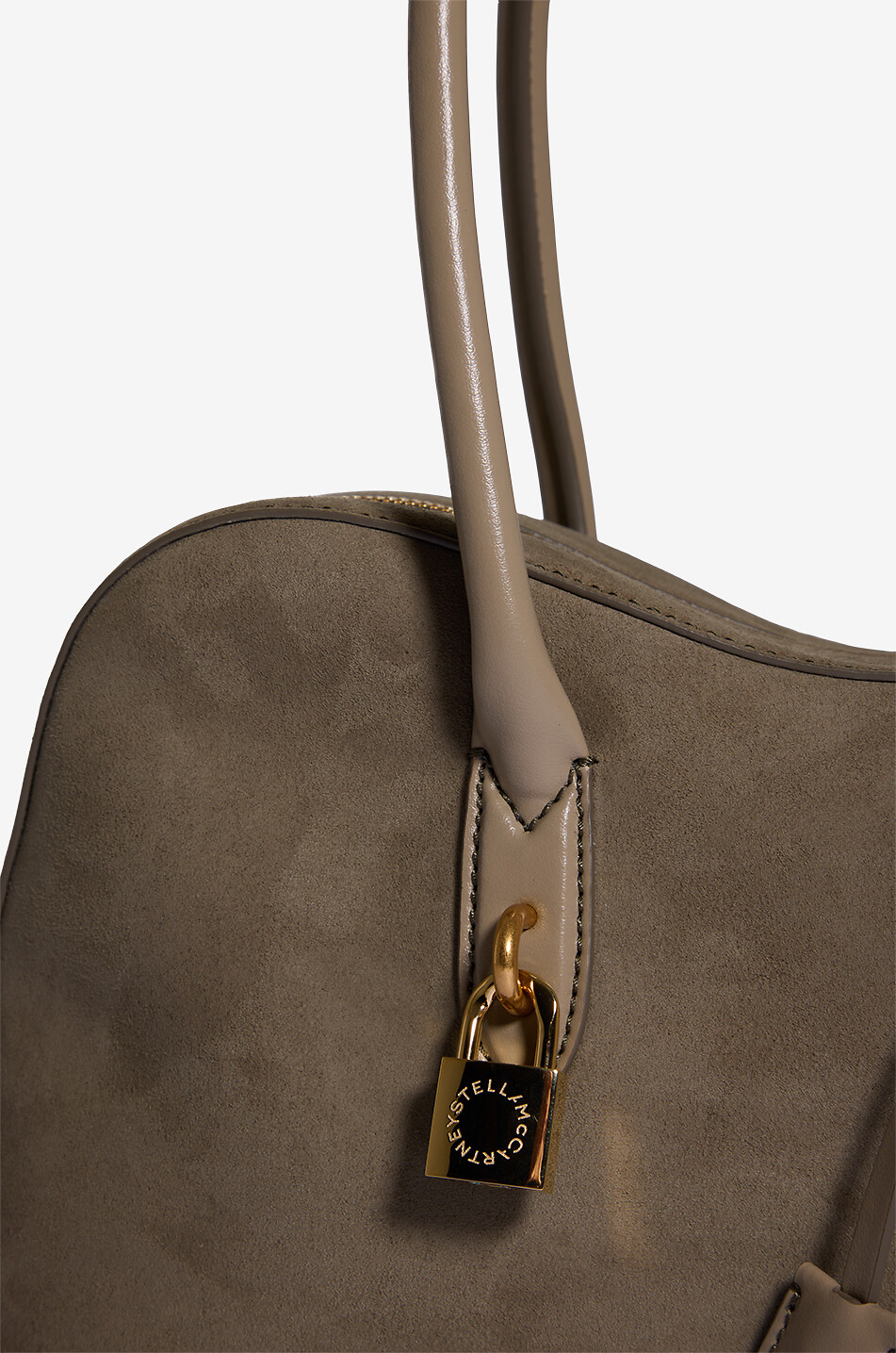 STELLA McCARTNEY Ryder faux suede shoulder bag Women KHAKI 3