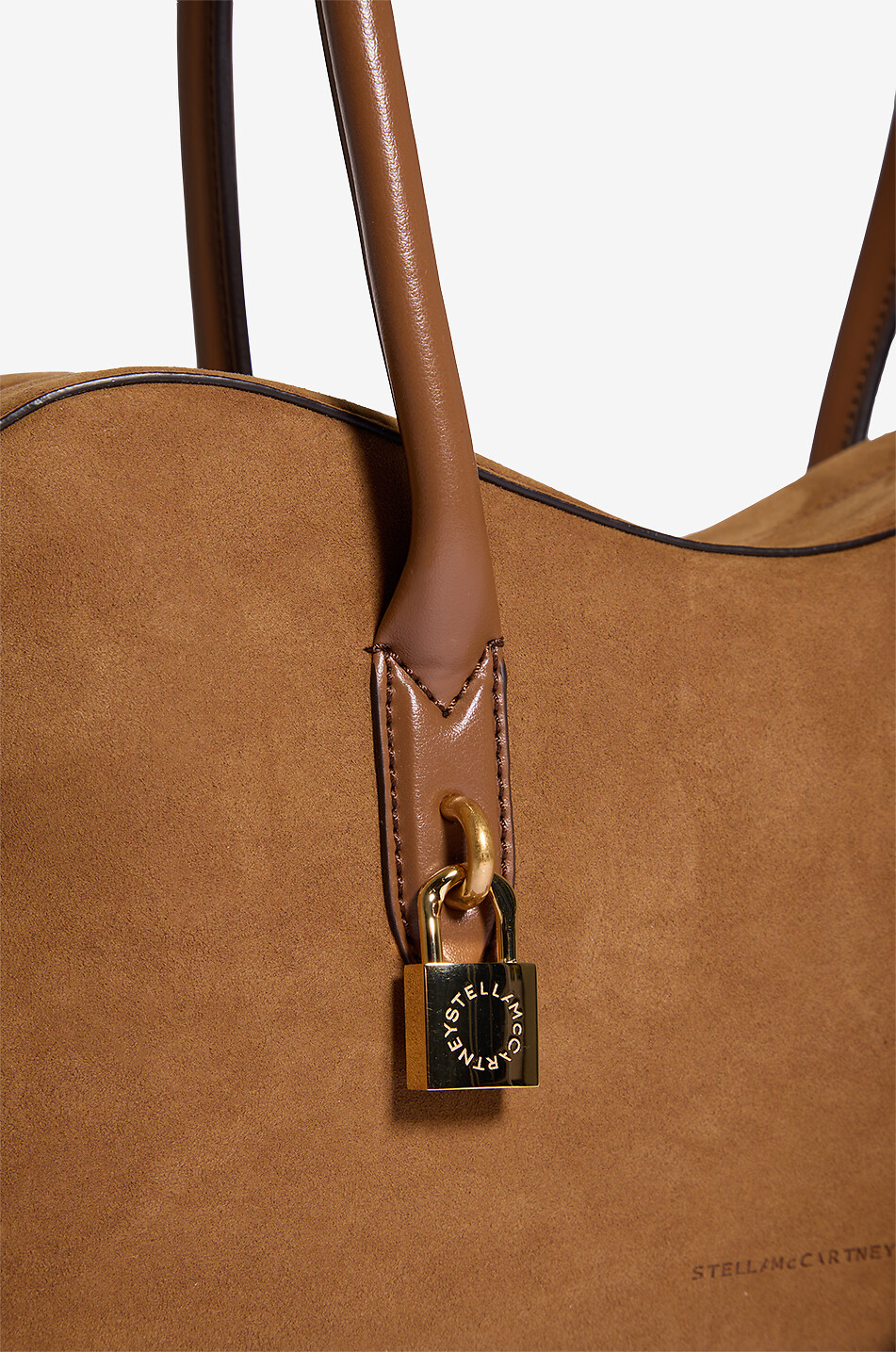STELLA McCARTNEY Ryder faux suede shoulder bag Women BROWN 5