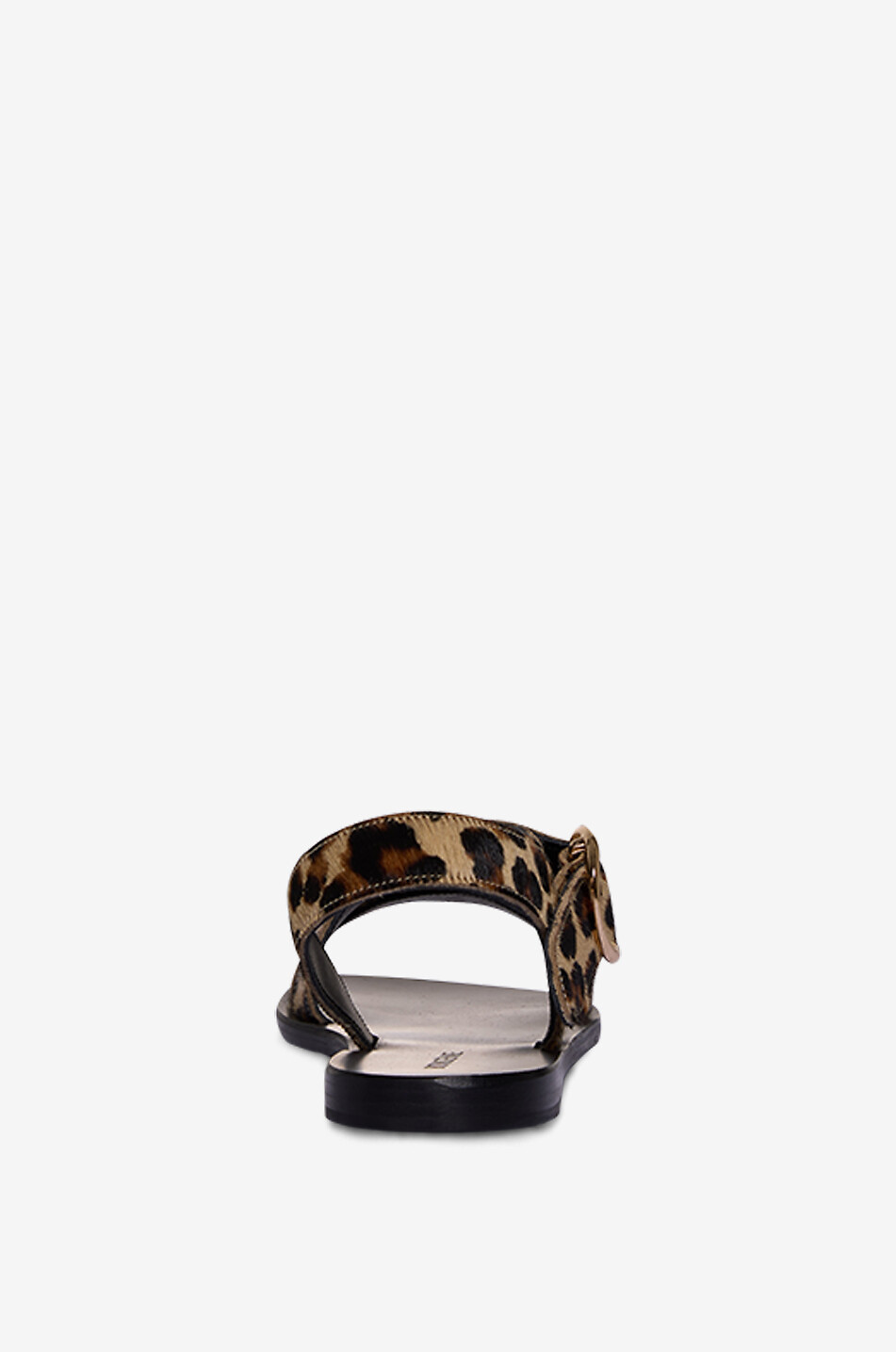 BONGENIE Sandalen aus Kalbsleder mit Leopardenprint Damen Braun 4