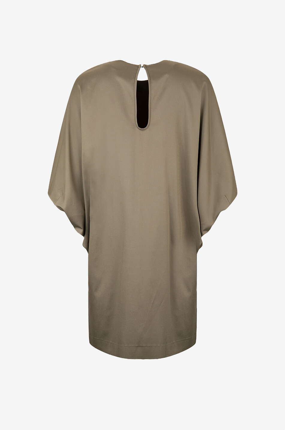 BARBARA BUI Robe tunique courte oversize à manches chauve-souris Femme KAKI 2