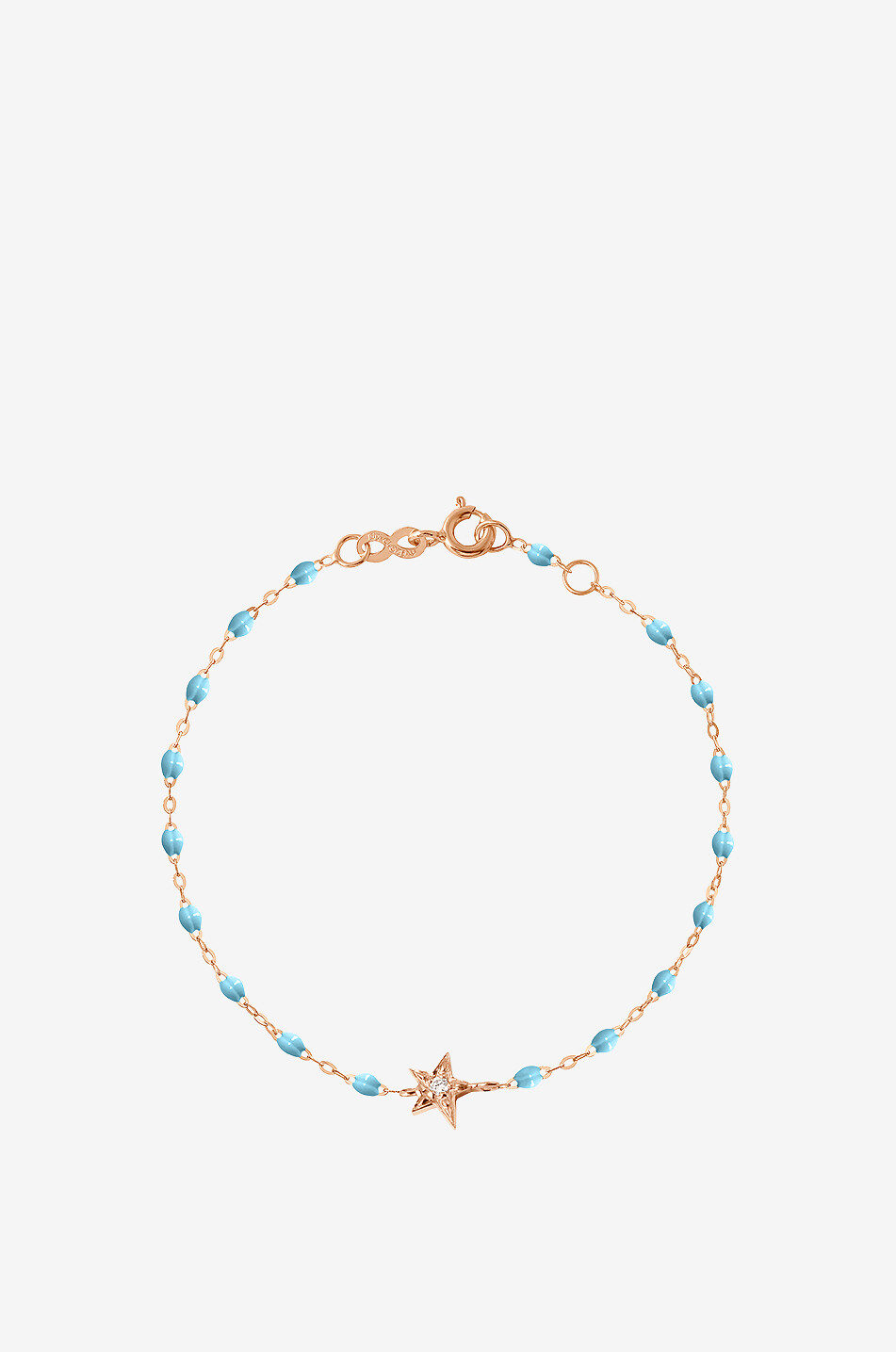 Armband aus Roségold und Diamant Étoile Turquoise - 17 cm