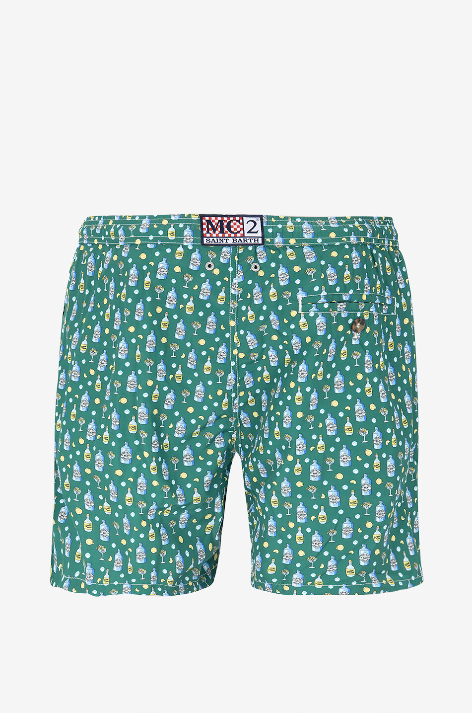 MC2 SAINT BARTH Badeshorts Lighting Micro Fantasy Herren GRÜN 2