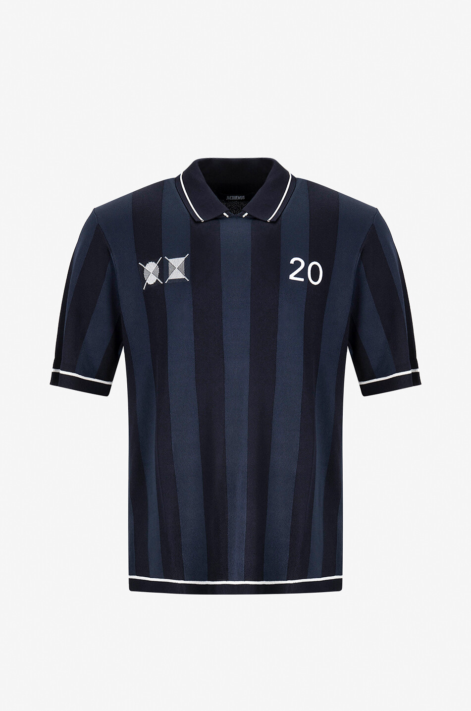 Polo en maille jacquard brodé Le polo Liga