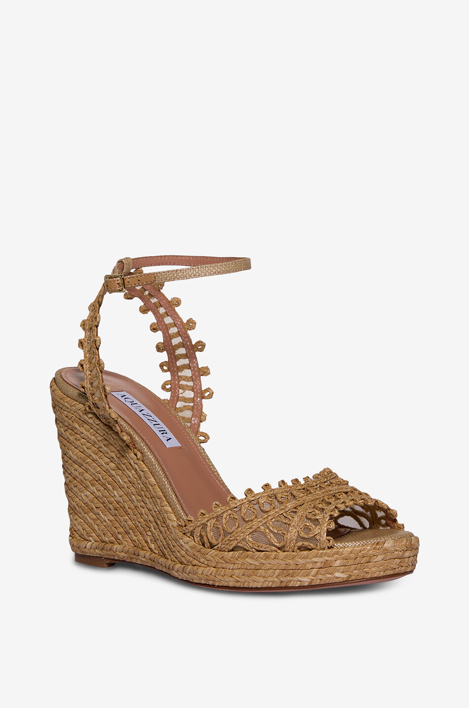 Kahlo 105 raffia wedge espadrilles