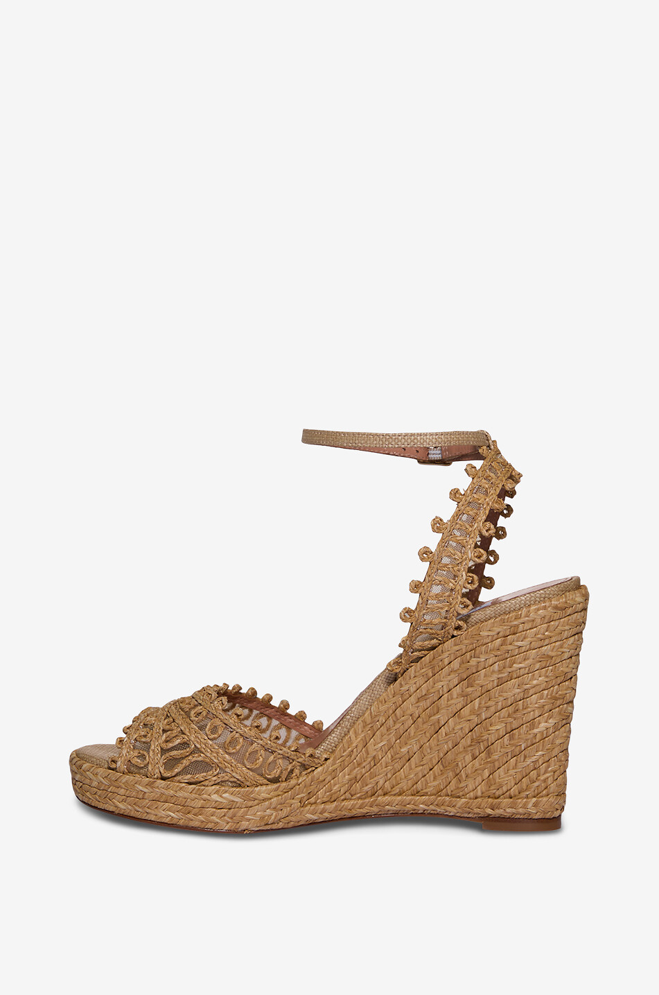 Kahlo 105 raffia wedge espadrilles
