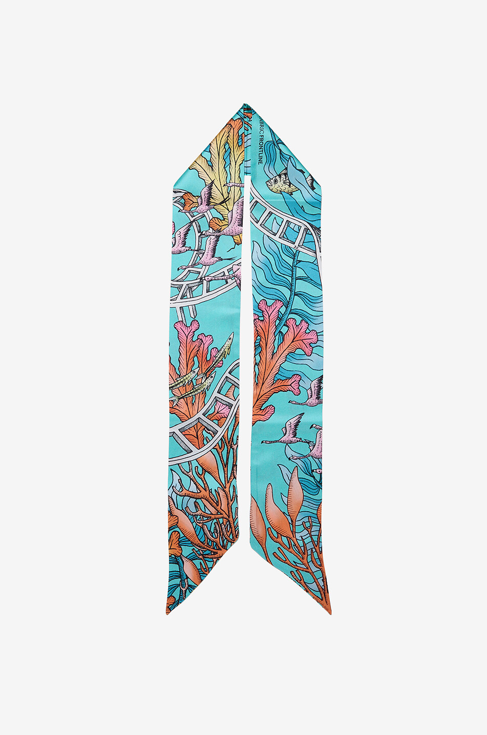 FABRIC FRONTLINE Seidentwill-Band L'Amour Fou Lagoon Damen BUNT 1