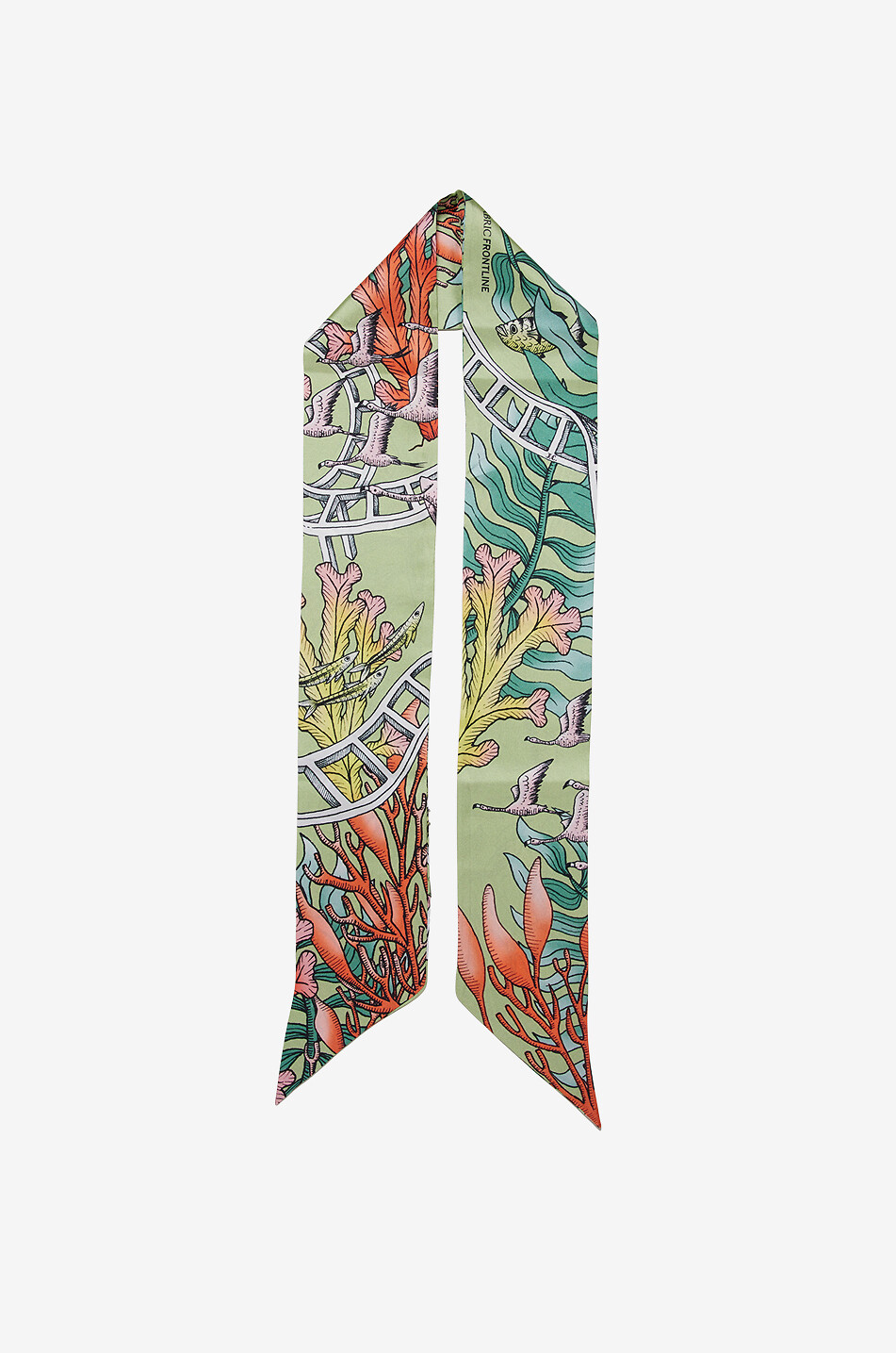 L'Amour Fou Olive silk twill ribbon