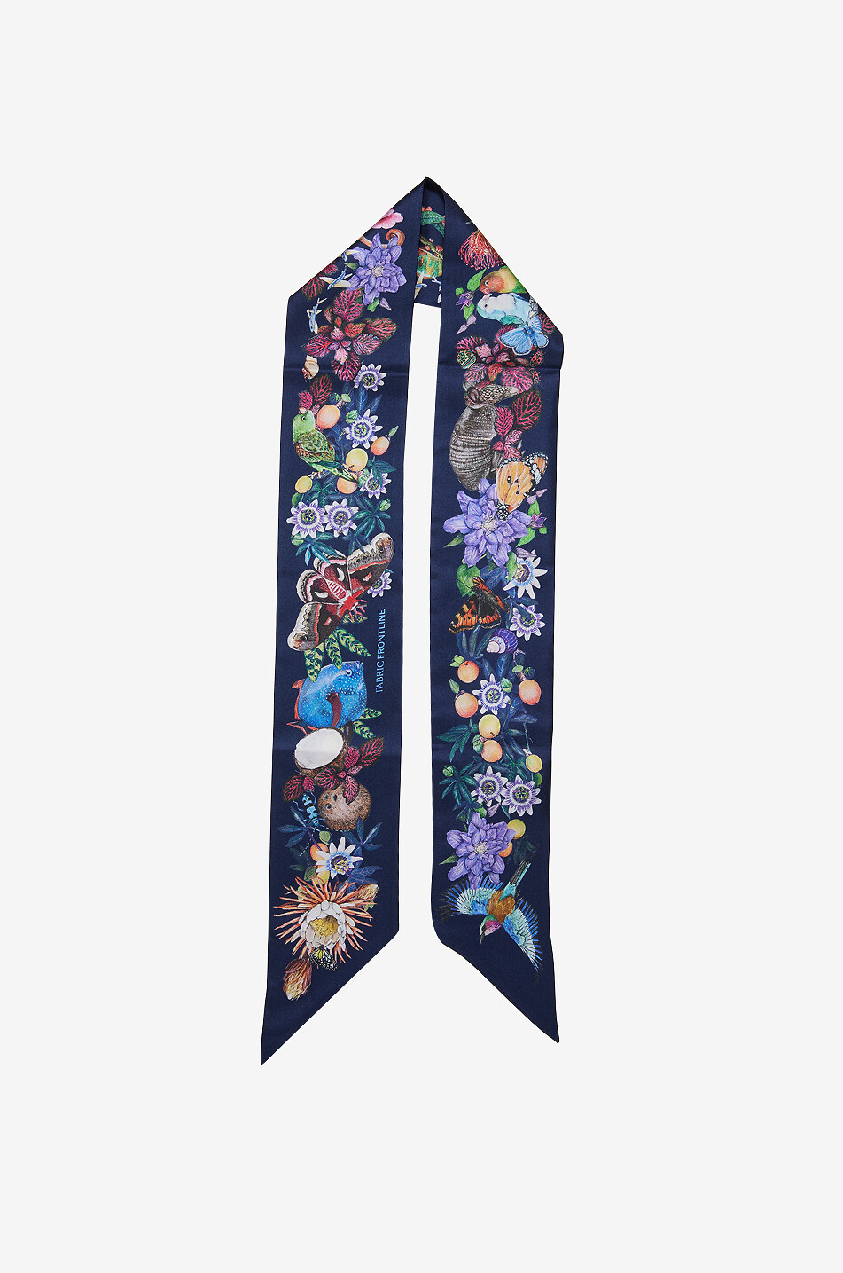 Variété Du Monde Black Iris silk twill ribbon