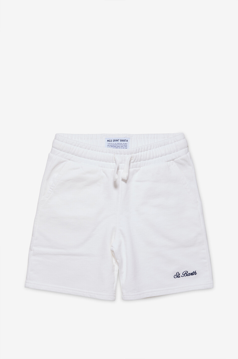 MC2 SAINT BARTH Randle boys' cotton Bermuda shorts Boy WHITE 1