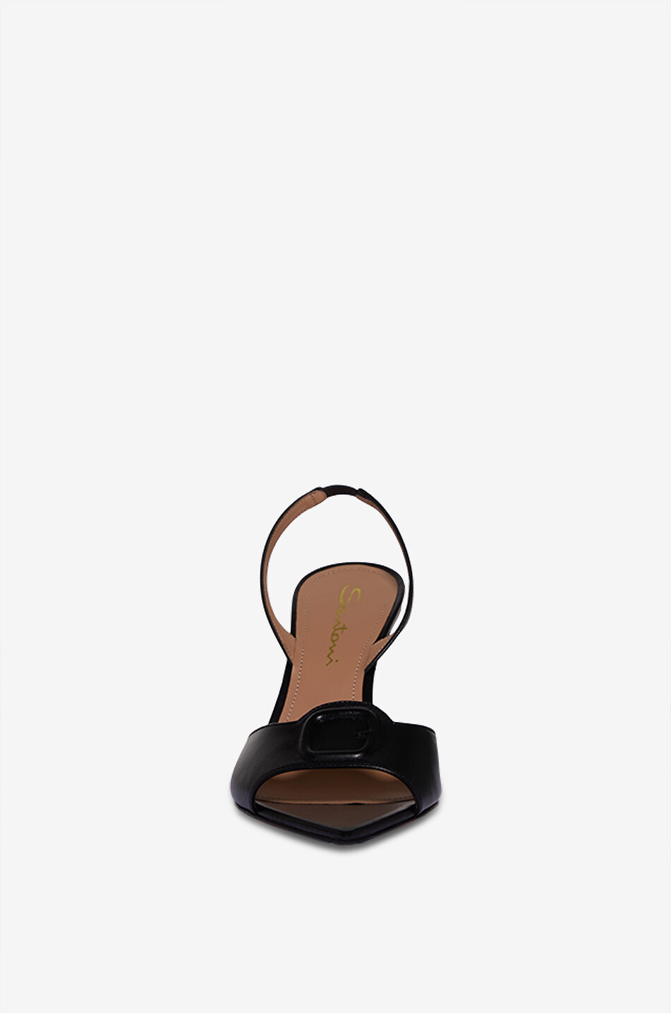 SANTONI Sandalen mit Absatz aus Leder Damen SCHWARZ 2