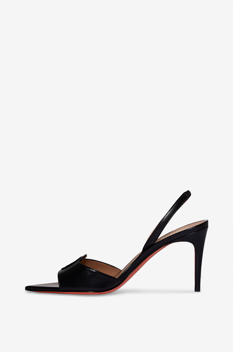 SANTONI Sandalen mit Absatz aus Leder Damen SCHWARZ 3